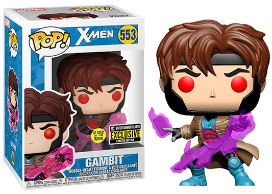 Funko Pop: Gambit 553 (Glow in the Dark, Entertainment Earth Exclusive)