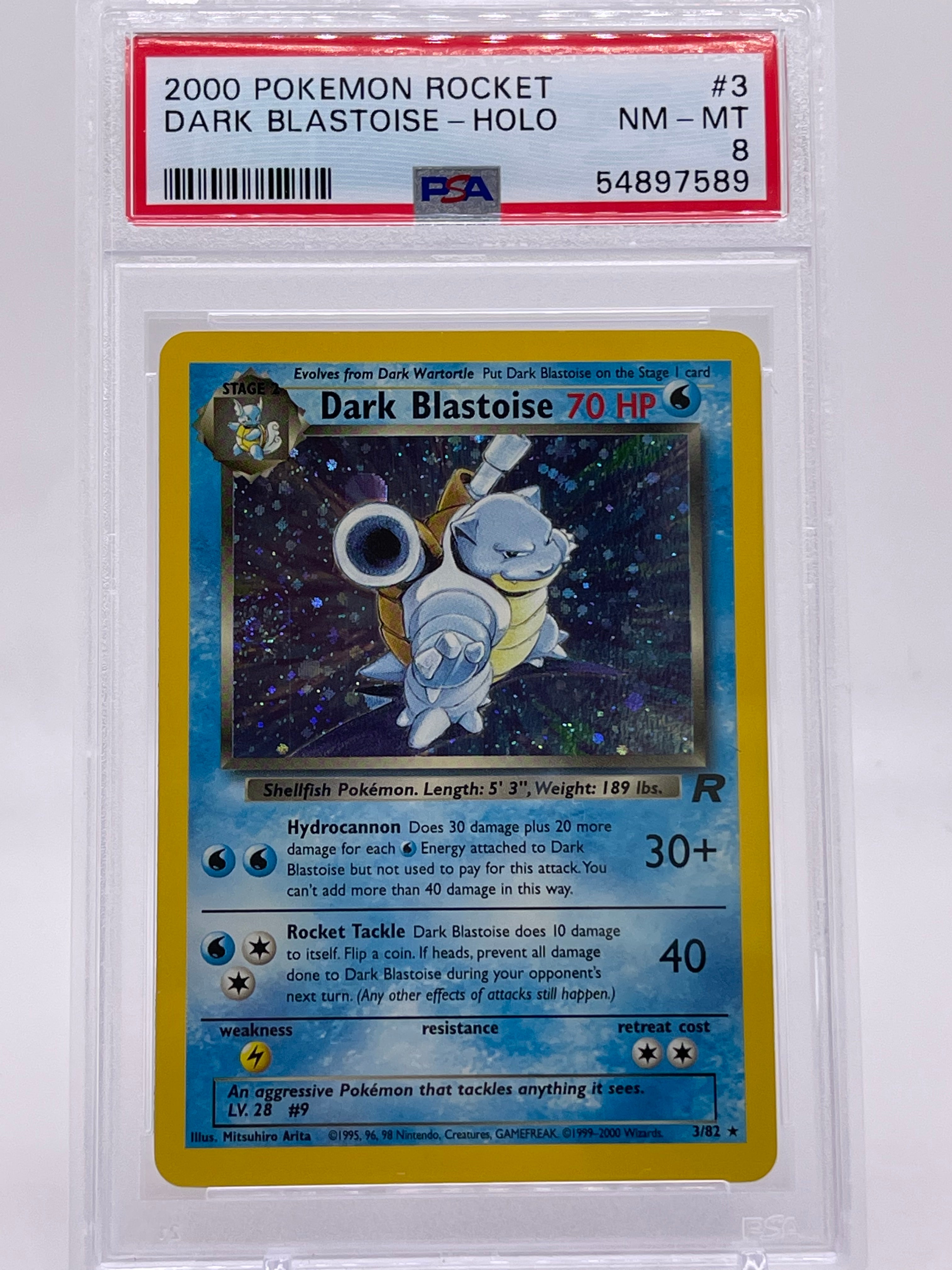 Dark Blastoise 2000 Pokemon Rocket Holo Psa newest 8