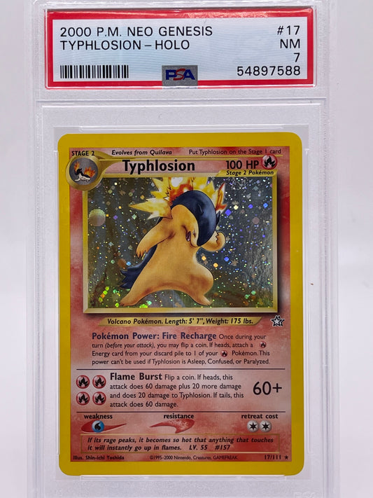Pokemon TCG: Neo Genesis Typhlosion PSA 7