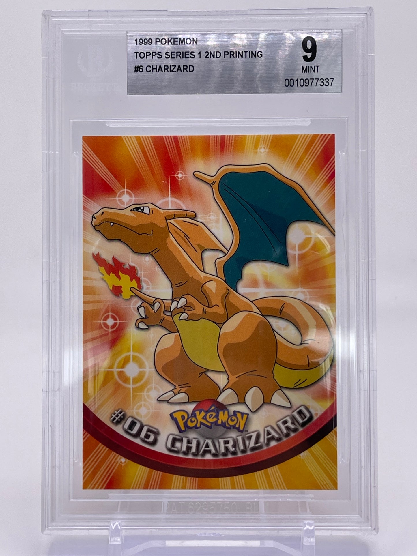Pokemon TCG: Topp Series 1 Charizard BGS 9