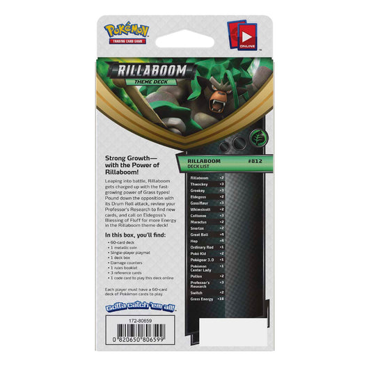 Pokémon TCG: Sword & Shield - Rillaboom Theme Deck