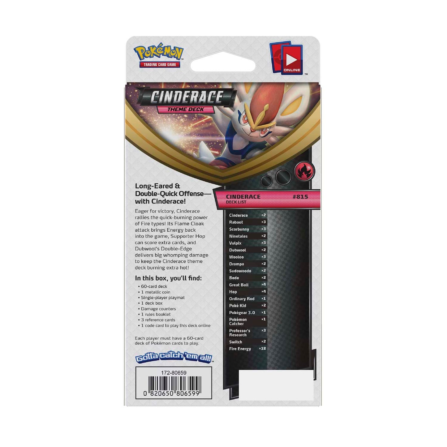 Pokémon TCG: Sword & Shield - Cinderace Theme Deck