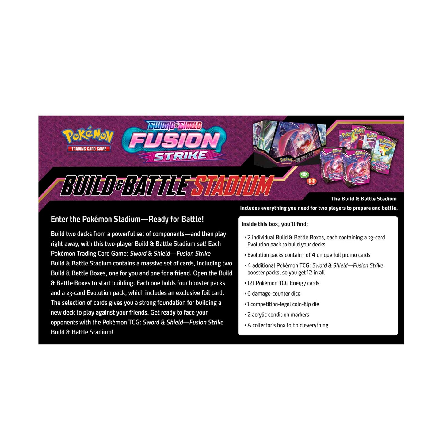 Pokémon TCG: Sword & Shield - Fusion Strike Build & Battle Stadium