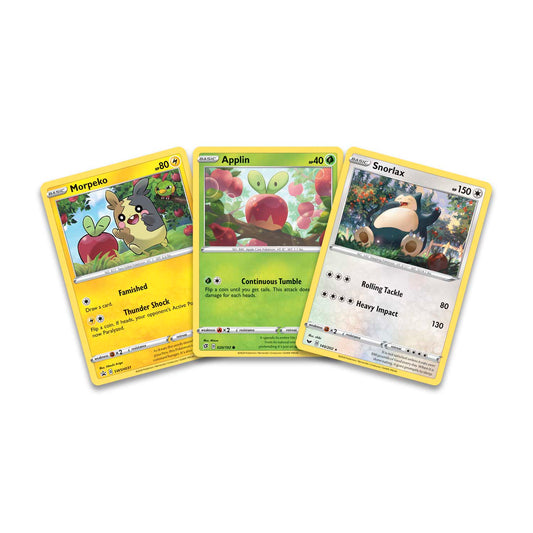 Pokémon TCG: Snorlax, Morpeko & Applin Cards with 2 Booster Packs & Coin