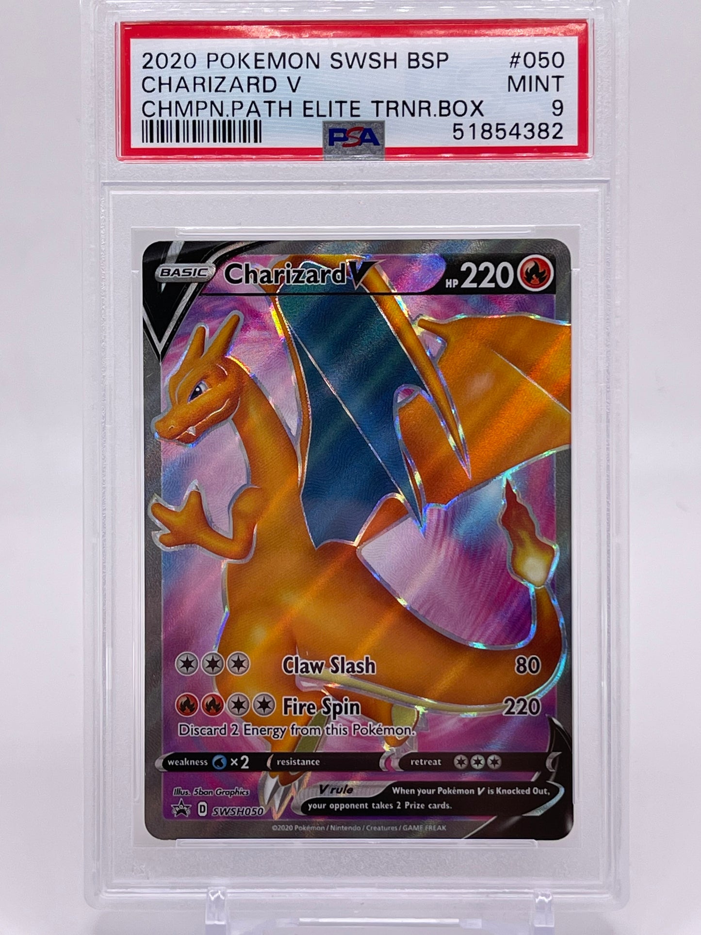 Pokemon TCG: Champion Path #050 Charizard V PSA 9