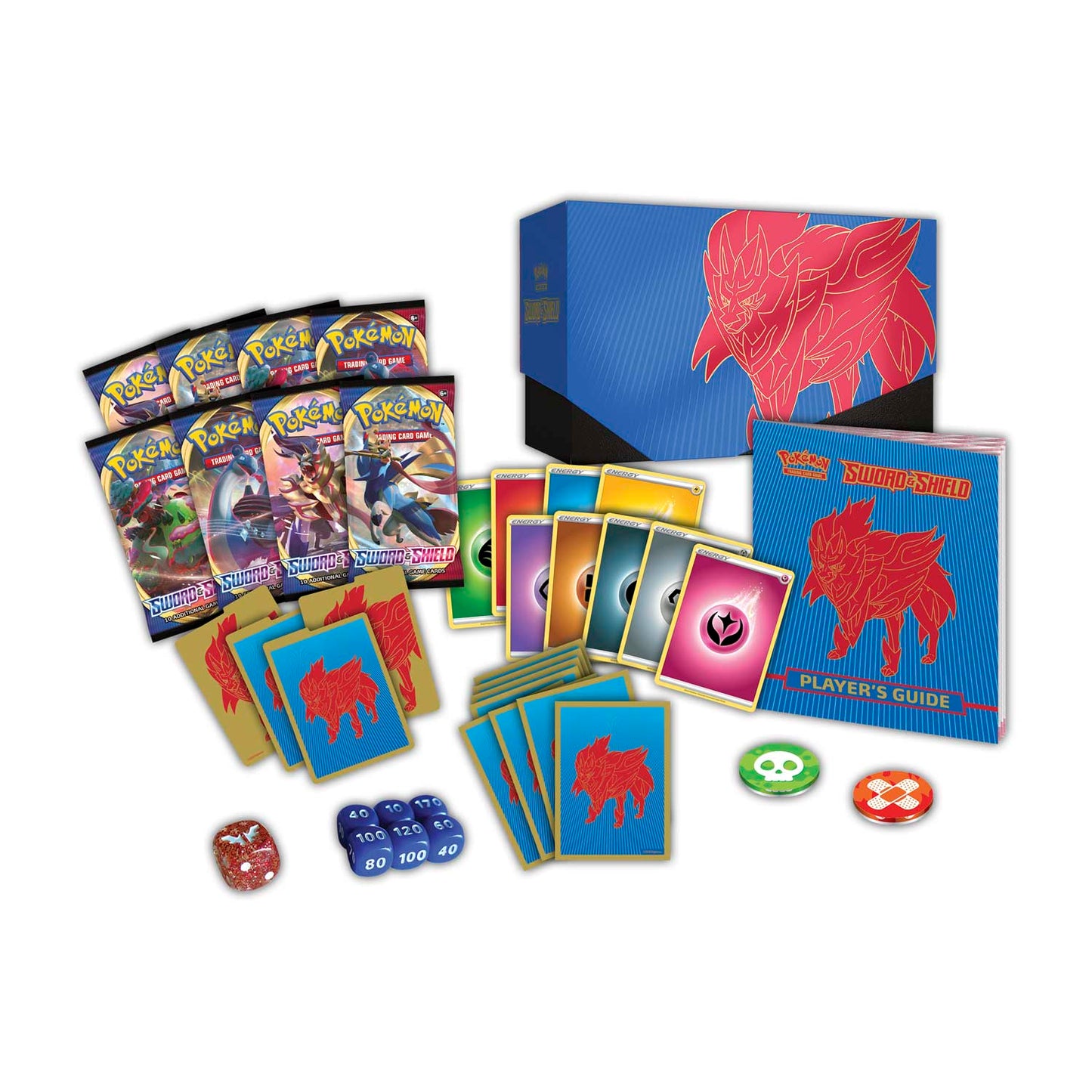 zamazenta booster box Pokemon TCG Zamazenta V Tin Box 5 Booster Packs Sword & Shield Legends of Galar