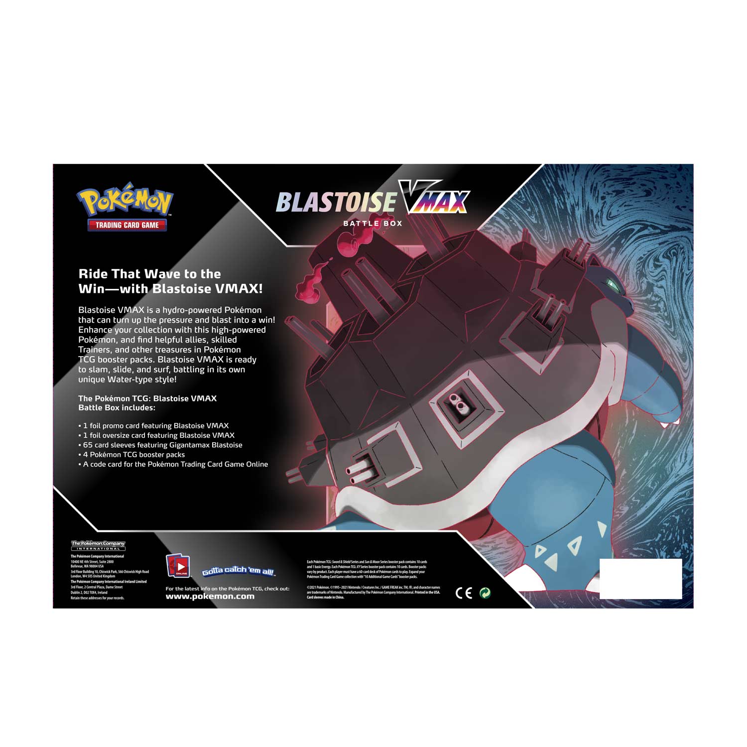 Pokmon TCG: Blastoise VMAX Battle Box T'z Toys & Games Pokmon TCG: Blastoise VMAX Battle Box T'z Toys & Games