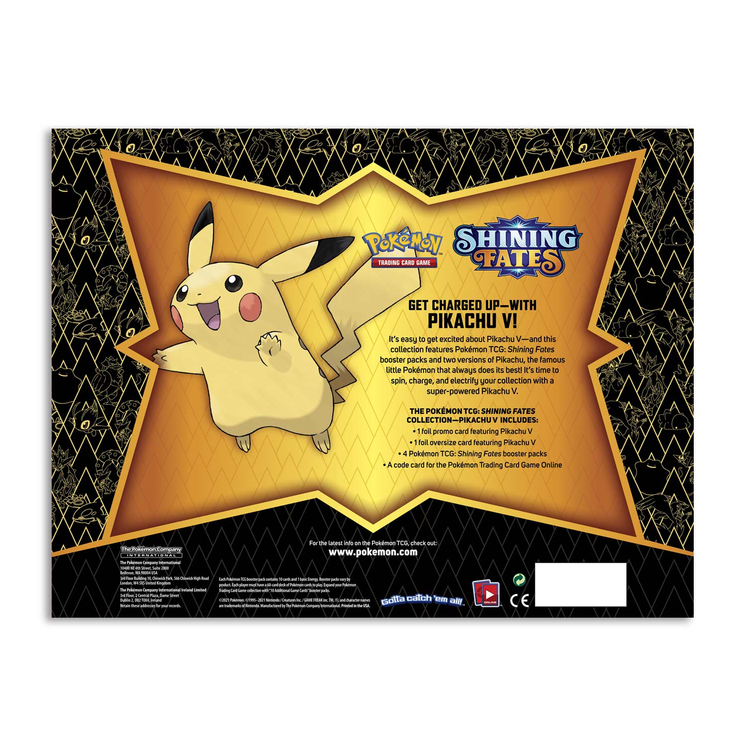Pokmon TCG: Shining Fates Collection (Pikachu V) T'z Toys & Games Pokmon TCG: Shining Fates Collection (Pikachu V) T'z Toys & Games