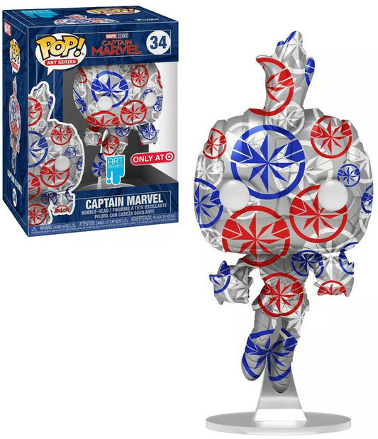 Funko Pop: Captain Marvel 34 (Art Series, Only at Target)